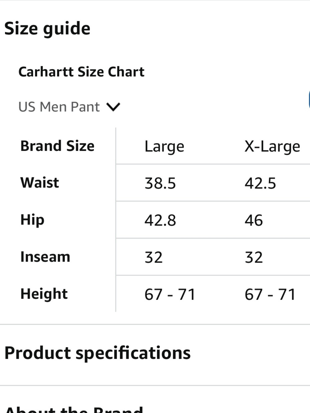 NWT Carhartt Men's Slim Tapered Force Phoenix Pant Sz XL - Picture 7 of 10